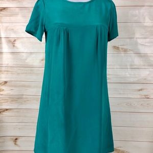 JENNY HAN Green Silk dress; size XS